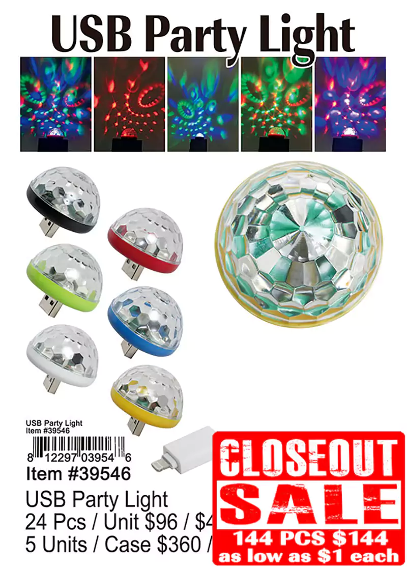 USB Party Light Closeout